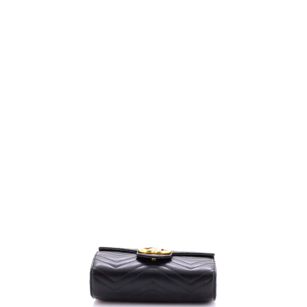 GG Marmont Chain Wallet Matelasse Leather Mini