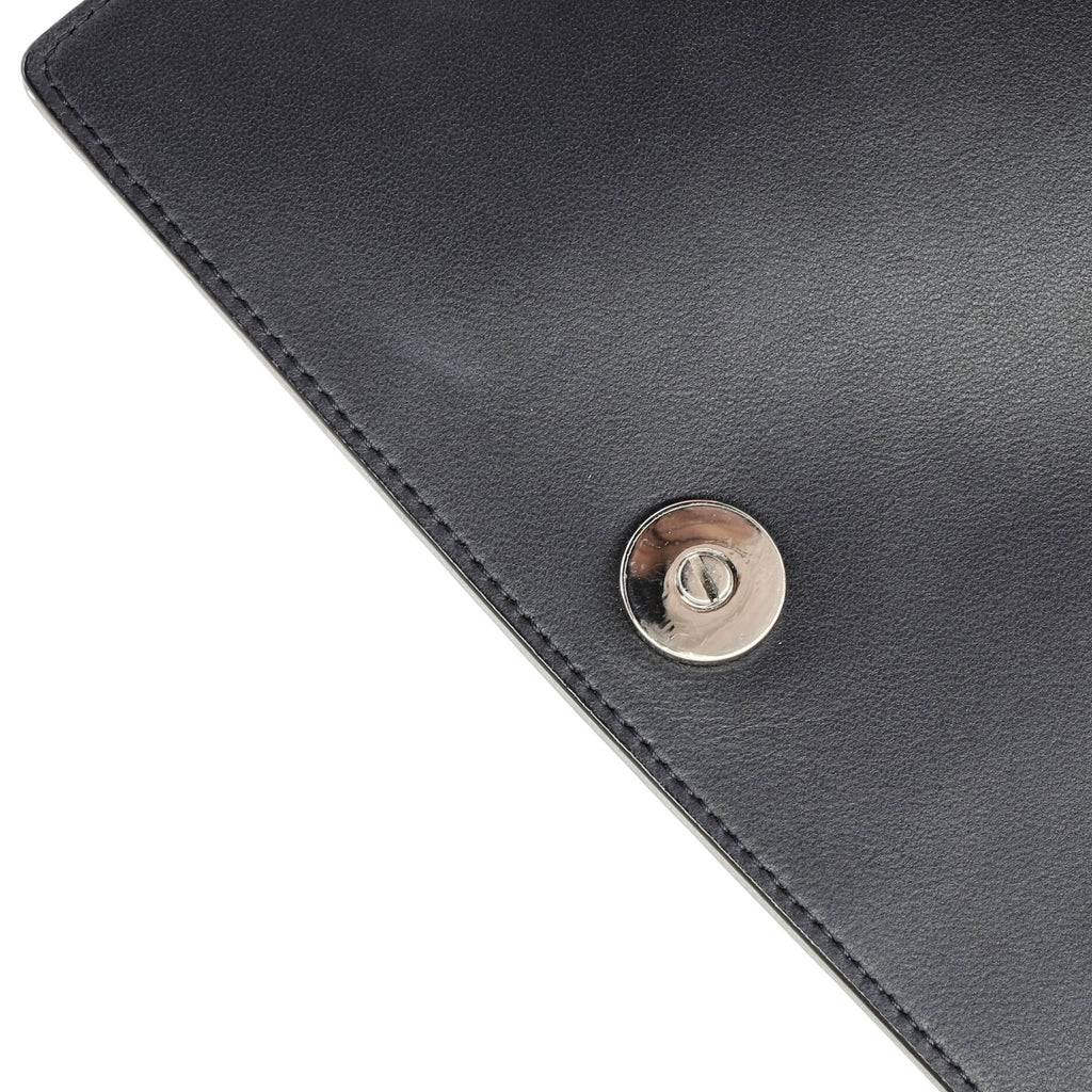 Diorama Wallet on Chain Cannage Embossed Calfskin