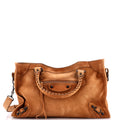 City Classic Studs Bag Suede Medium