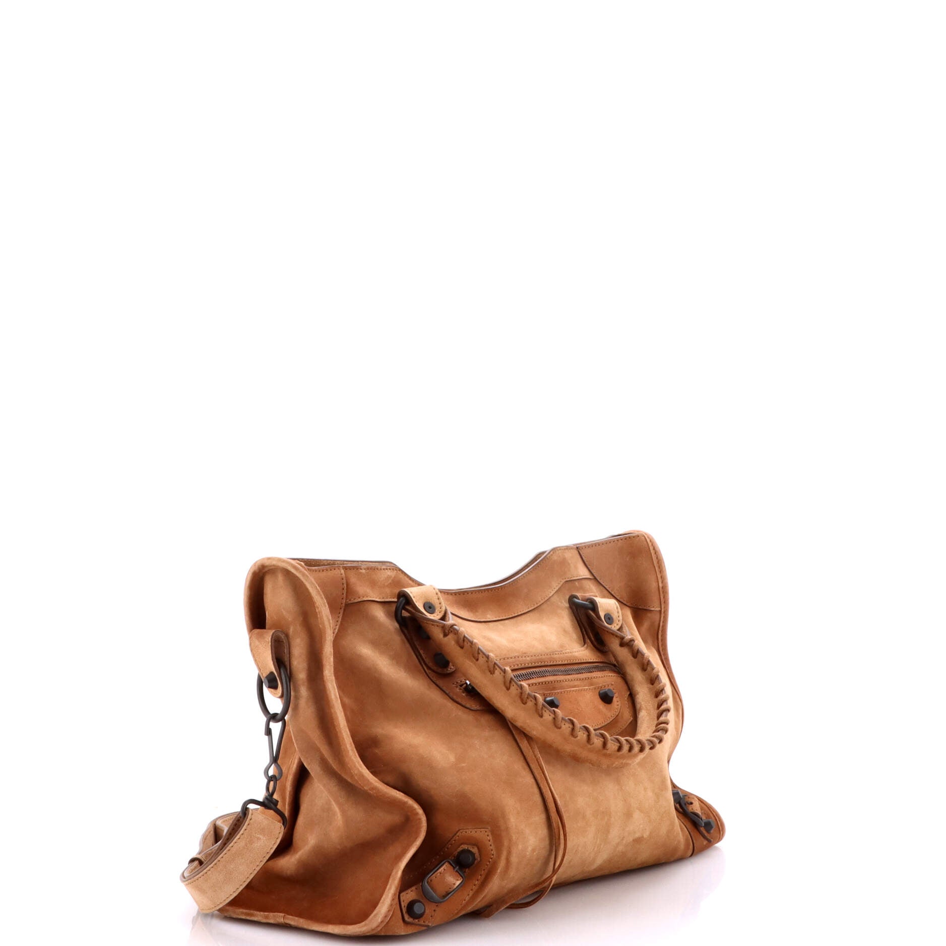 City Classic Studs Bag Suede Medium