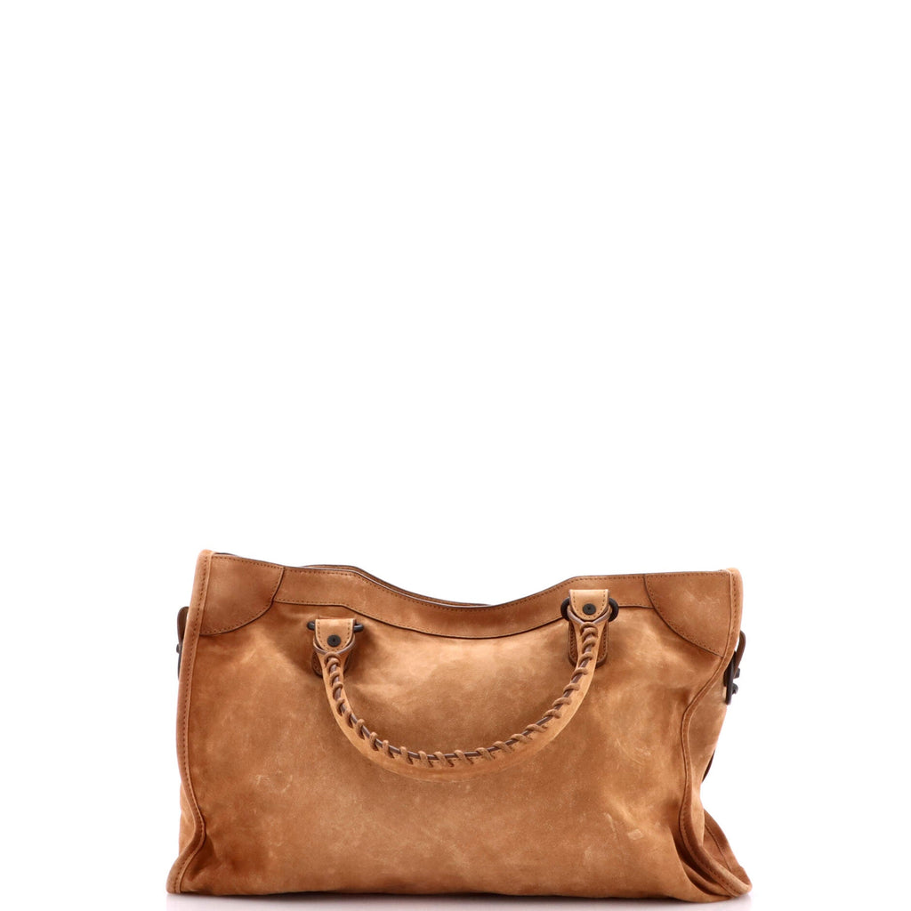 City Classic Studs Bag Suede Medium