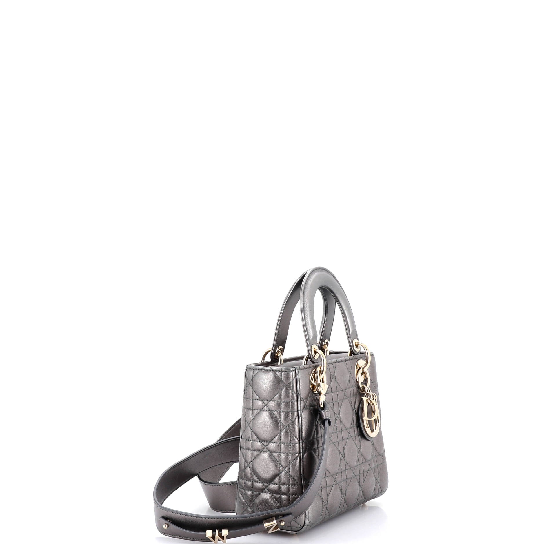 My ABCDior Lady Dior Bag Metallic Cannage Quilt Leather