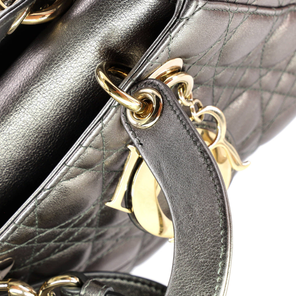 My ABCDior Lady Dior Bag Metallic Cannage Quilt Leather
