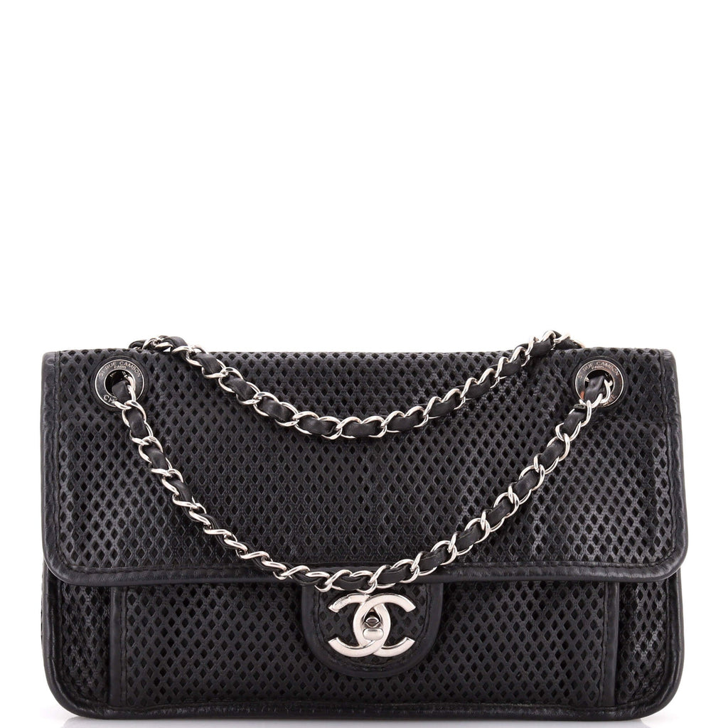 Up In The Air Flap Bag Perforated Leather Medium
