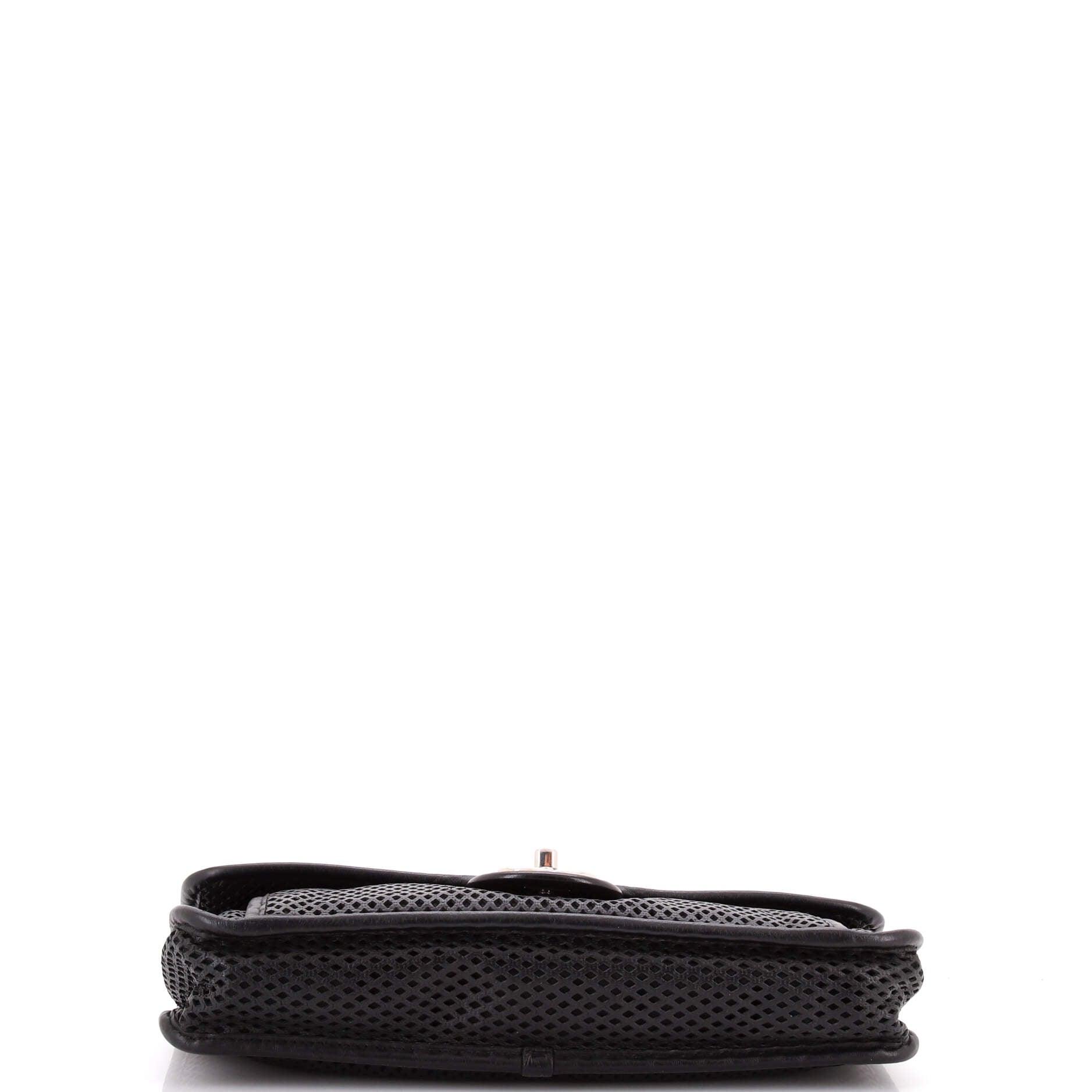 Up In The Air Flap Bag Perforated Leather Medium