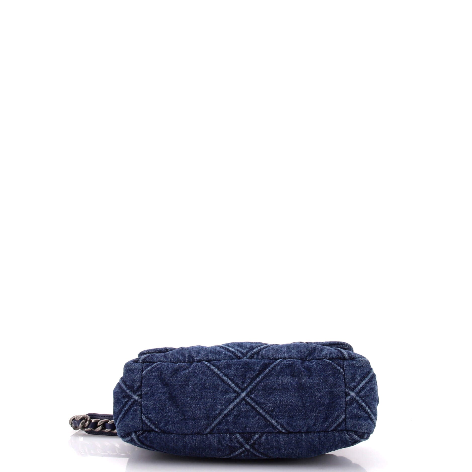 19 Flap Bag Quilted Denim Medium