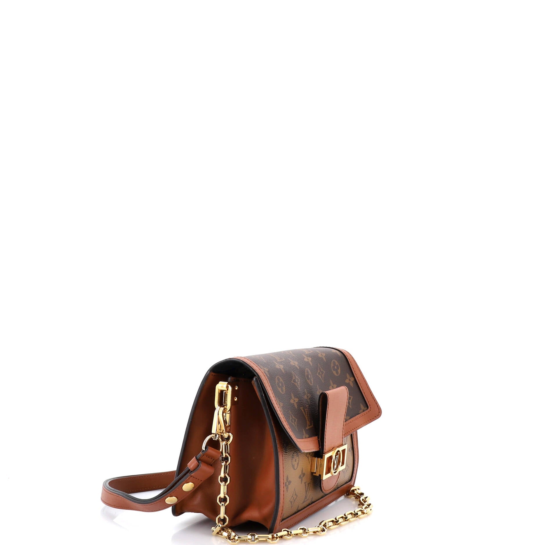 Dauphine Shoulder Bag Reverse Monogram Canvas MM