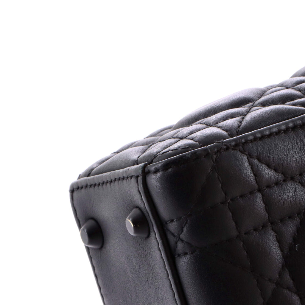 Ultra Matte Lady Dior Chain Bag Cannage Quilt Calfskin Mini
