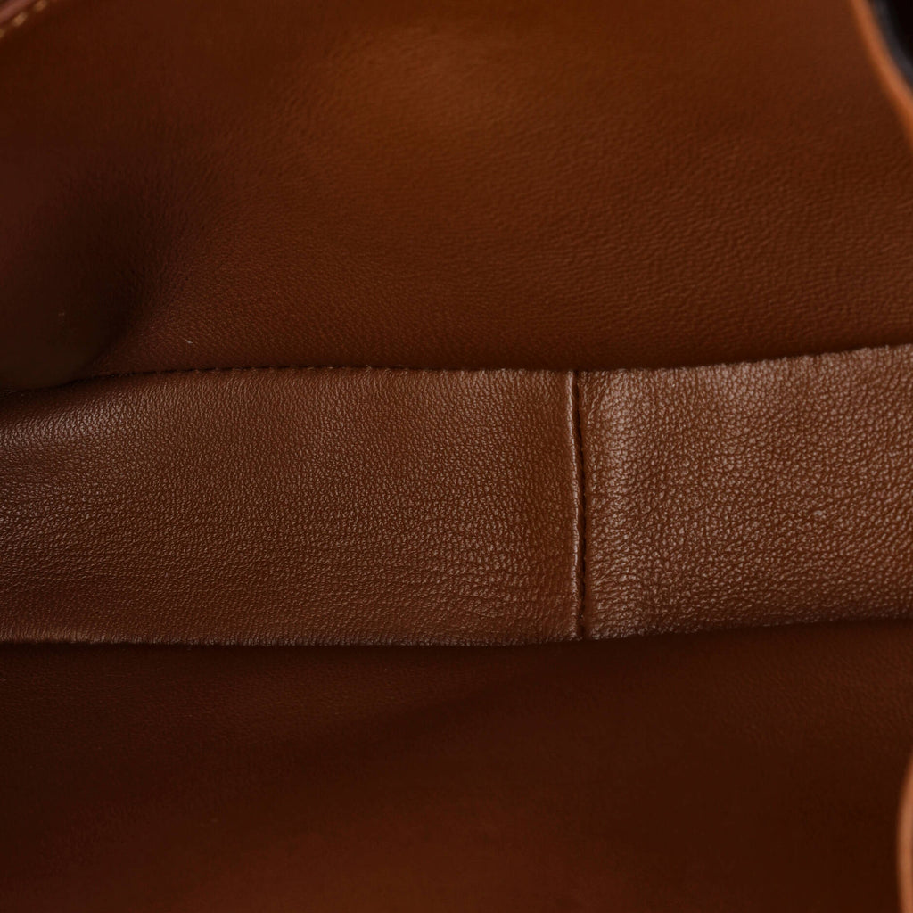 Triomphe Shoulder Bag Canvas with Leather Medium