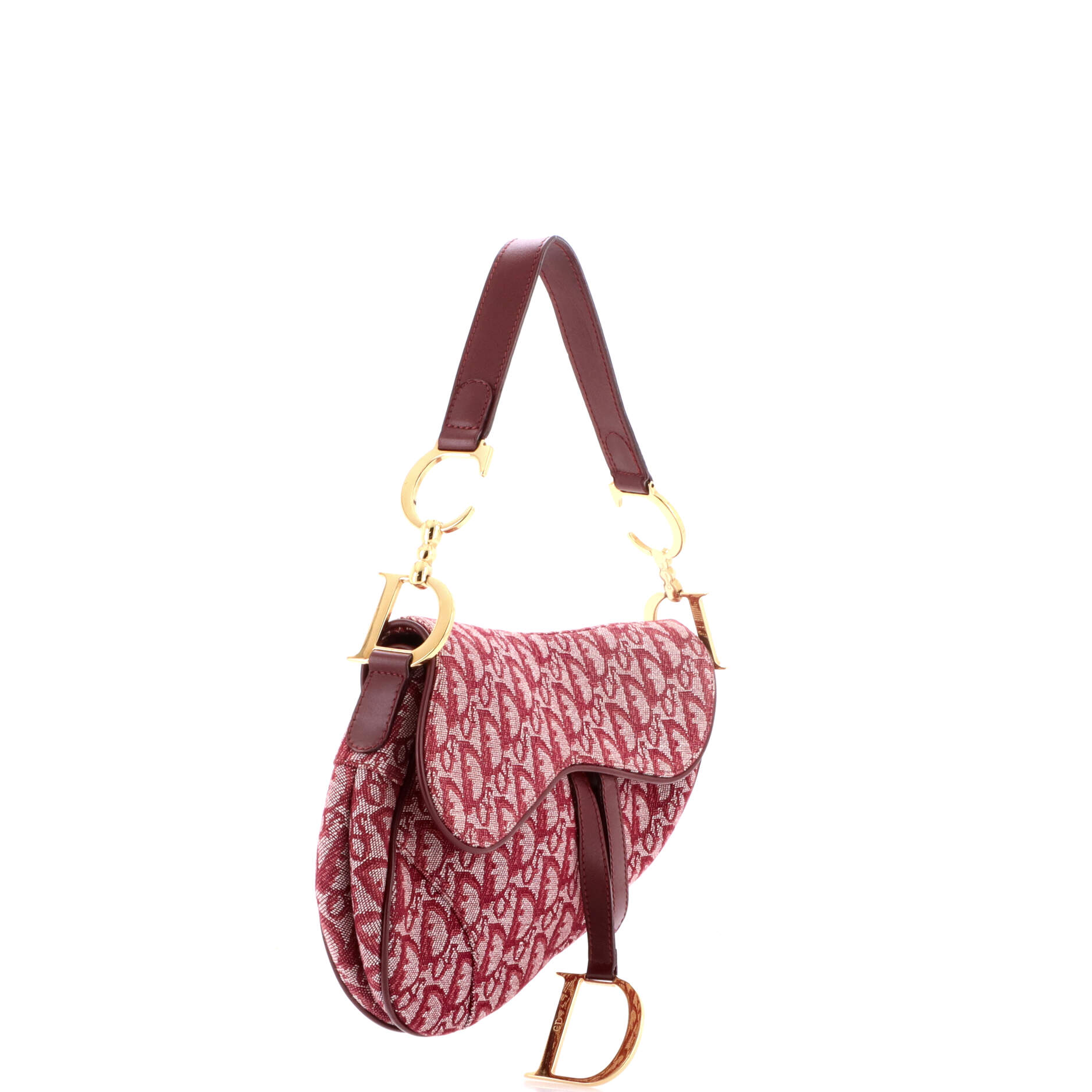 Vintage Saddle Bag Diorissimo Canvas Medium