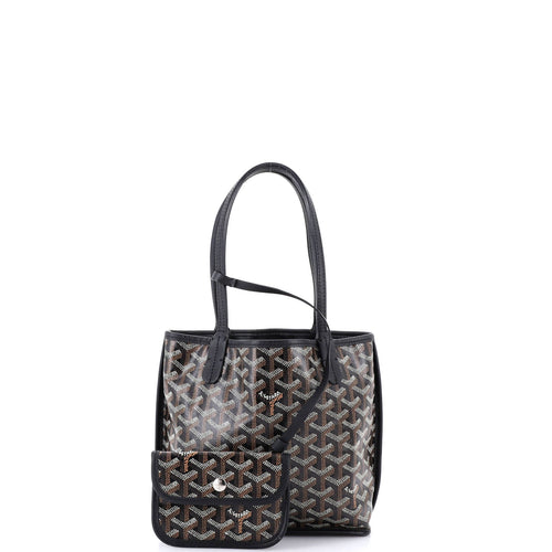 Anjou Reversible Tote Coated Canvas Mini