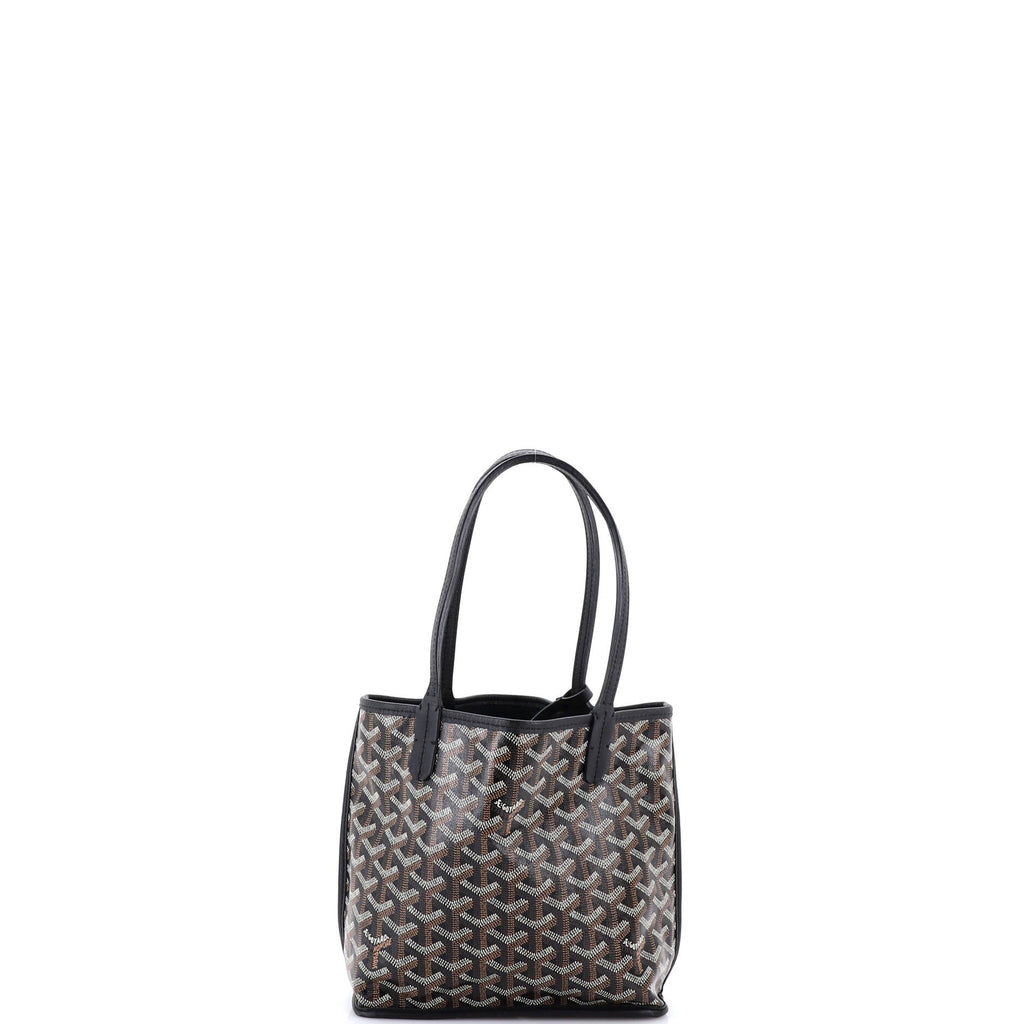 Anjou Reversible Tote Coated Canvas Mini