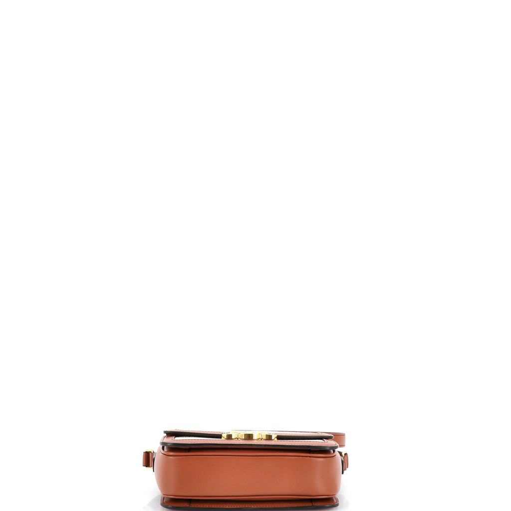 Triomphe Shoulder Bag Canvas with Leather Teen