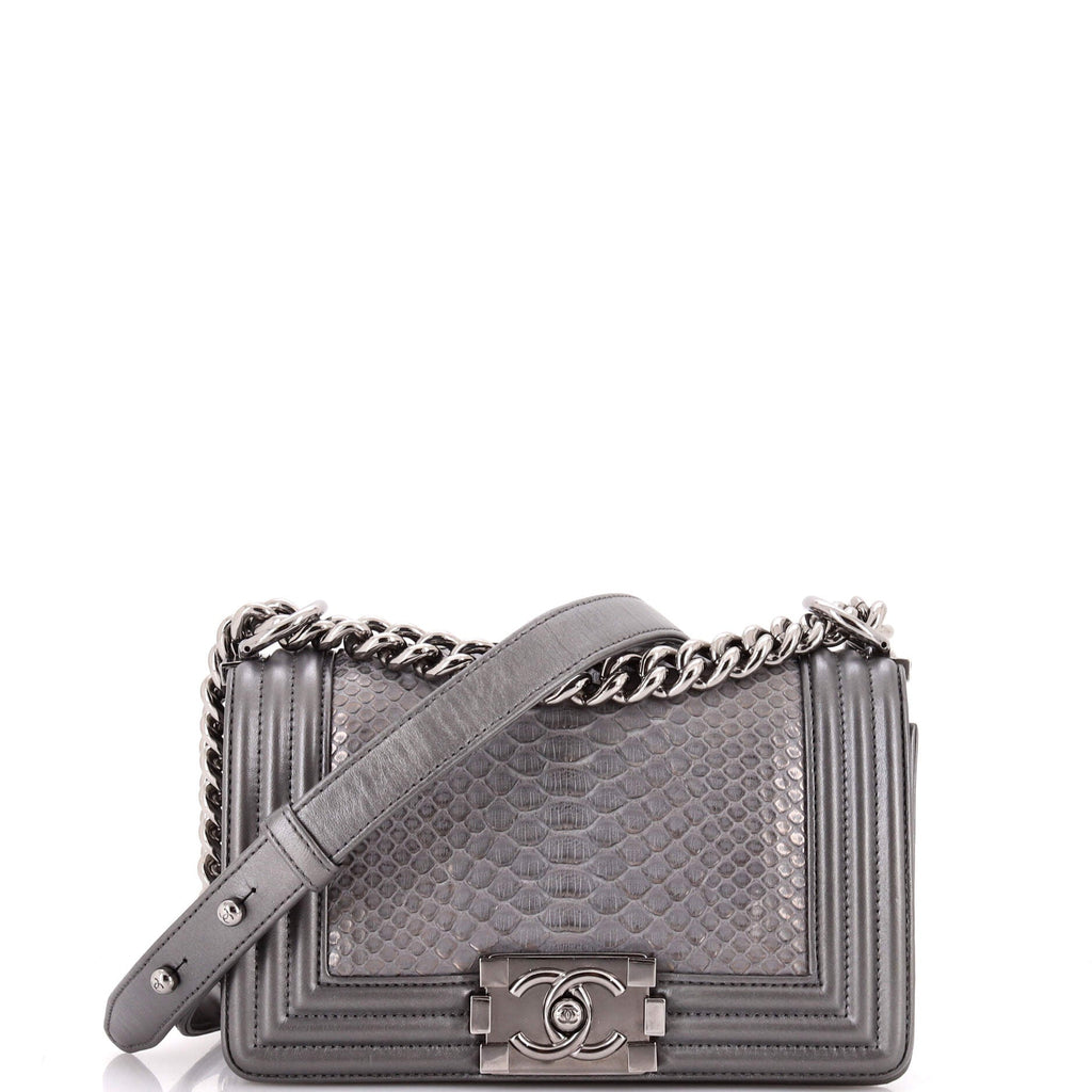 Boy Flap Bag Python Small