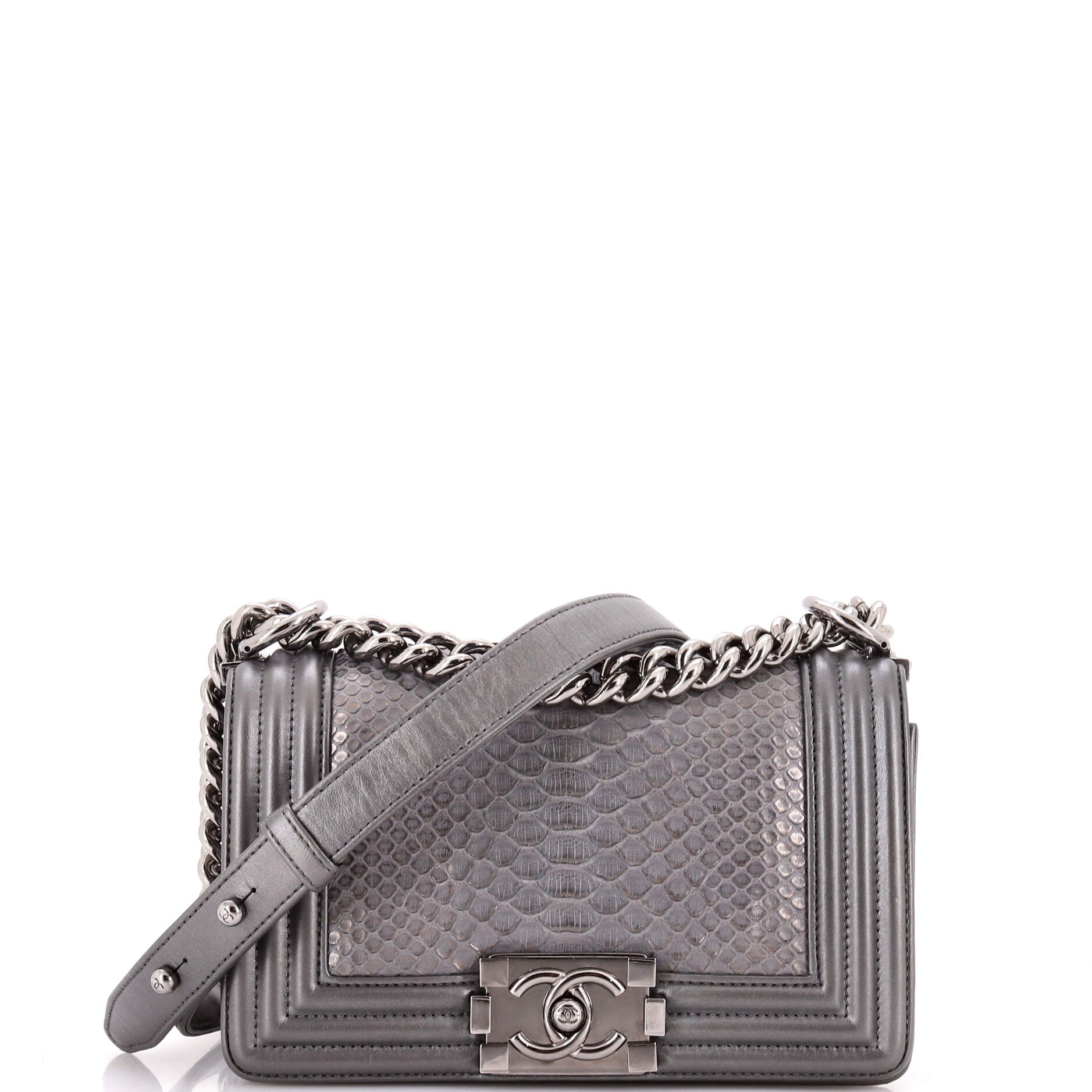 Boy Flap Bag Python Small