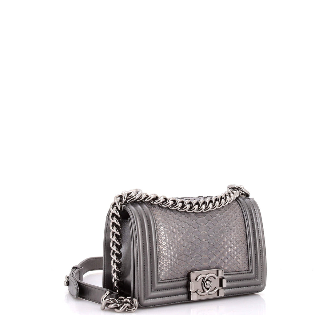 Boy Flap Bag Python Small