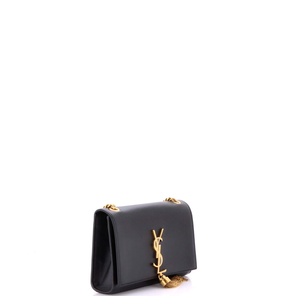 Classic Monogram Tassel Crossbody Bag Leather Small