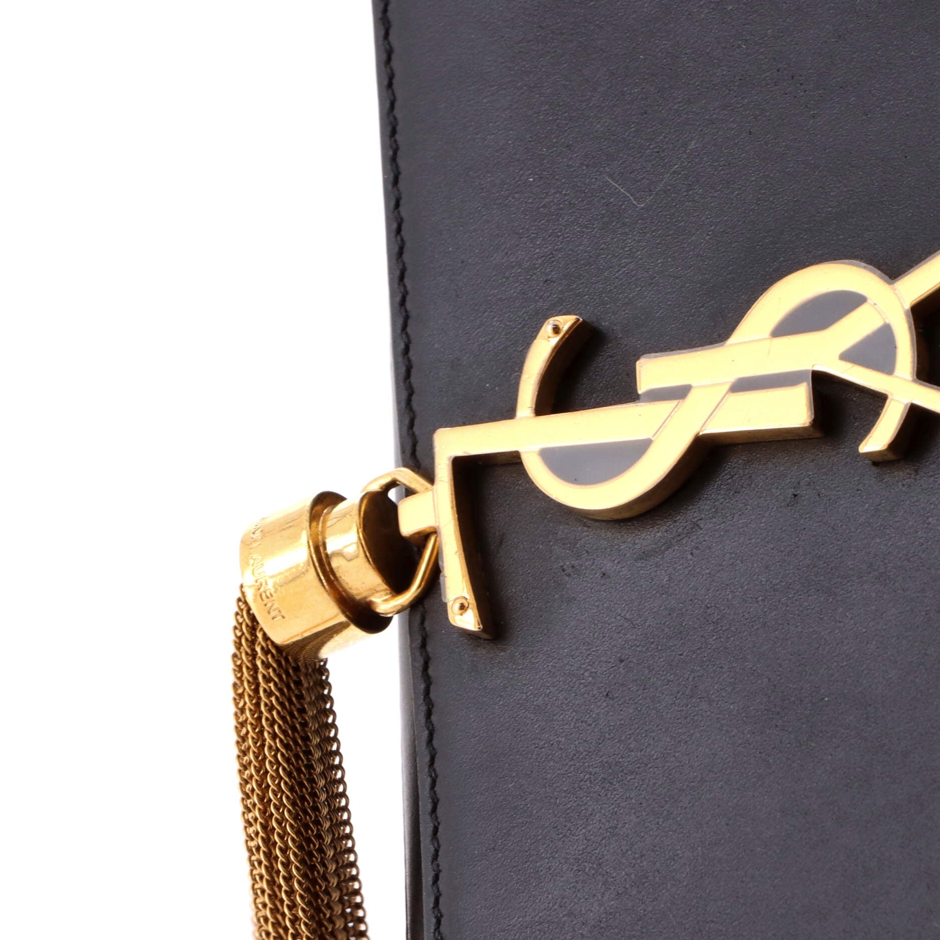 Classic Monogram Tassel Crossbody Bag Leather Small