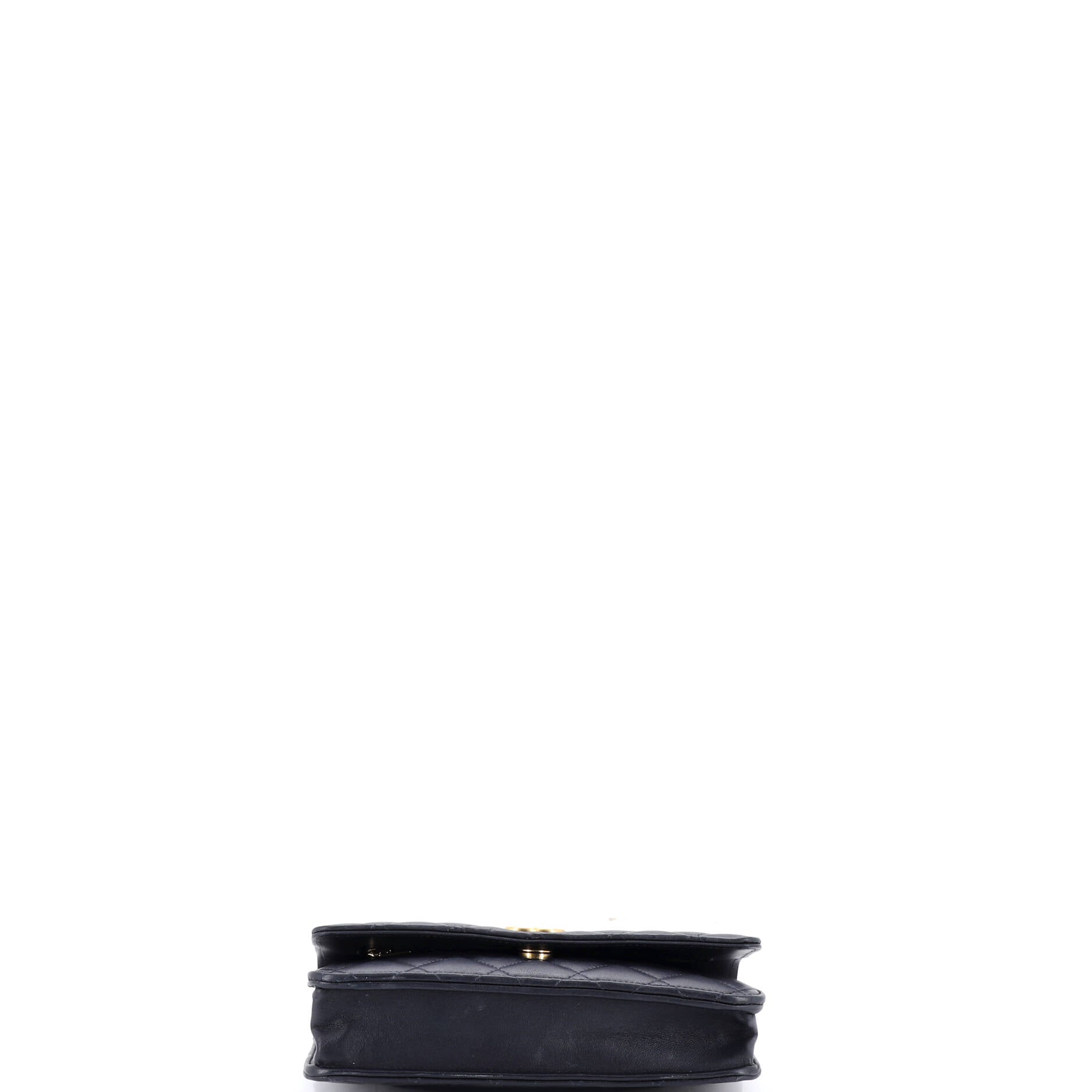 Pick Me Up Logo Handle Wallet on Chain Quilted Lambskin