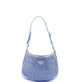 Cleo Shoulder Bag Crystal Embellished Satin Small