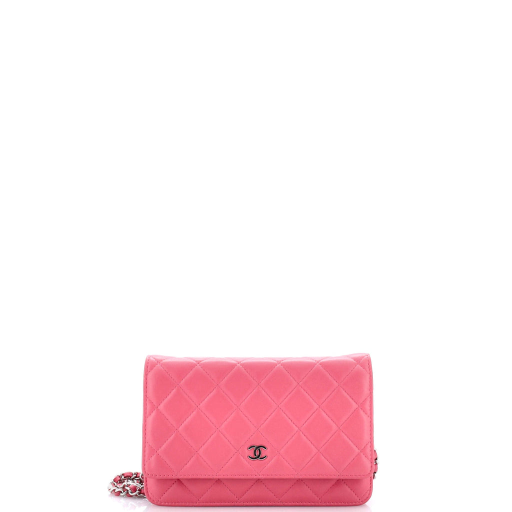 Wallet on Chain Quilted Lambskin