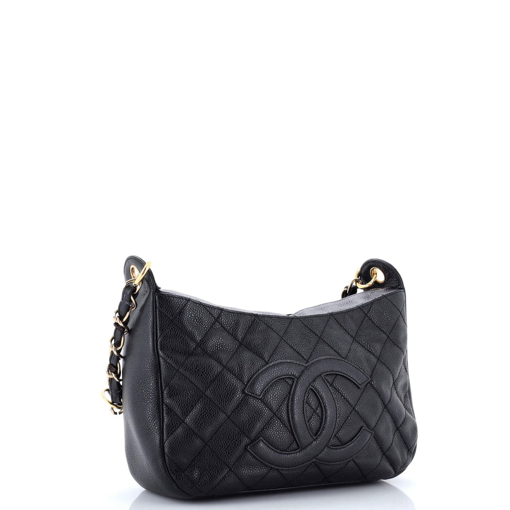 Timeless CC Chain Shoulder Bag Quilted Caviar Medium