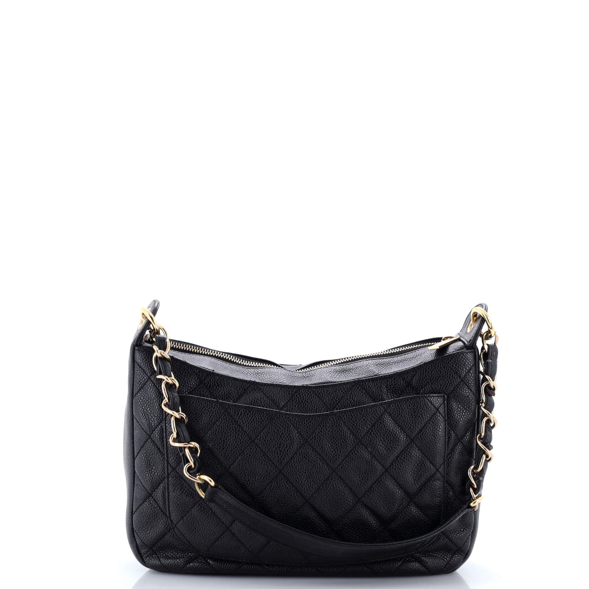 Timeless CC Chain Shoulder Bag Quilted Caviar Medium