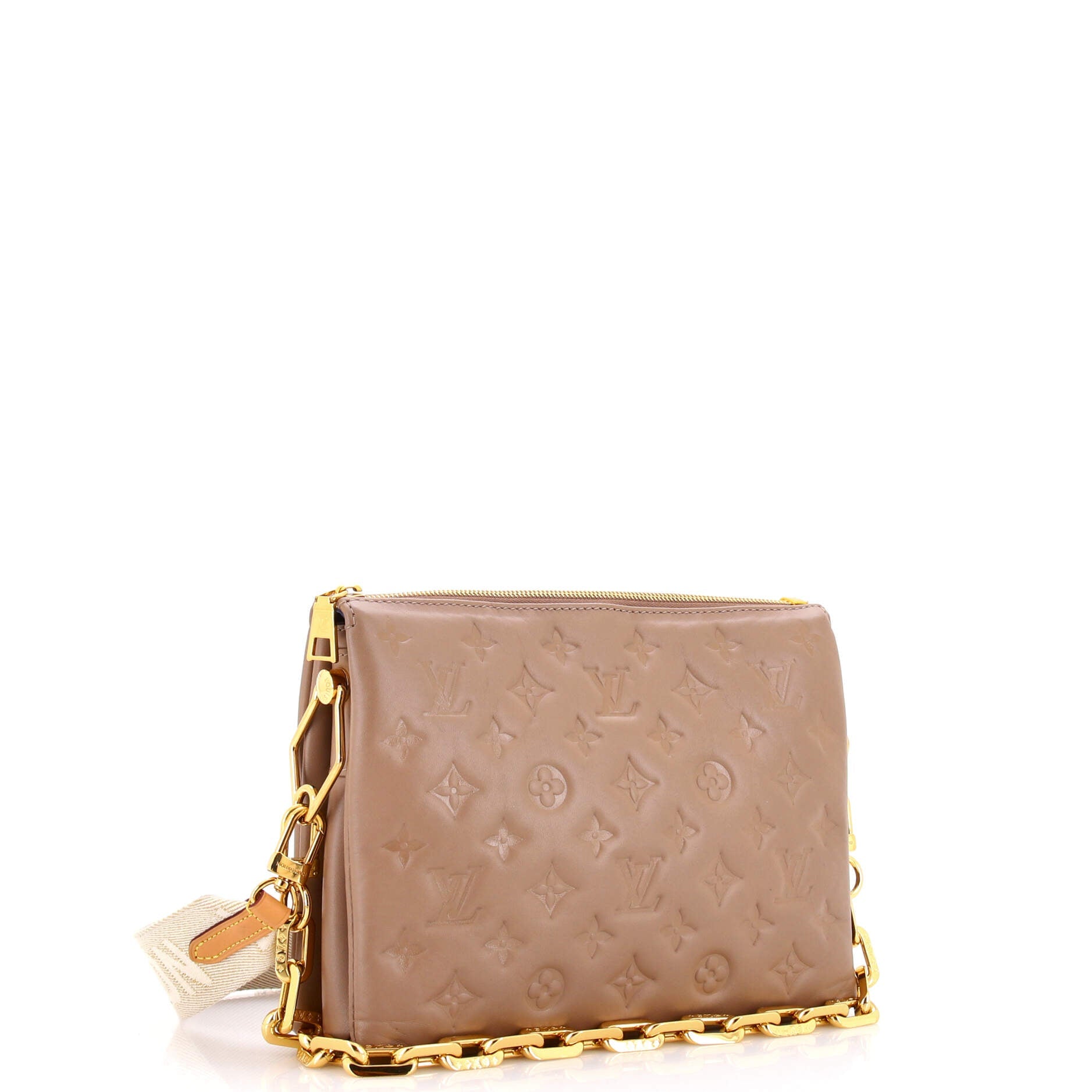 Coussin Bag Monogram Embossed Lambskin PM