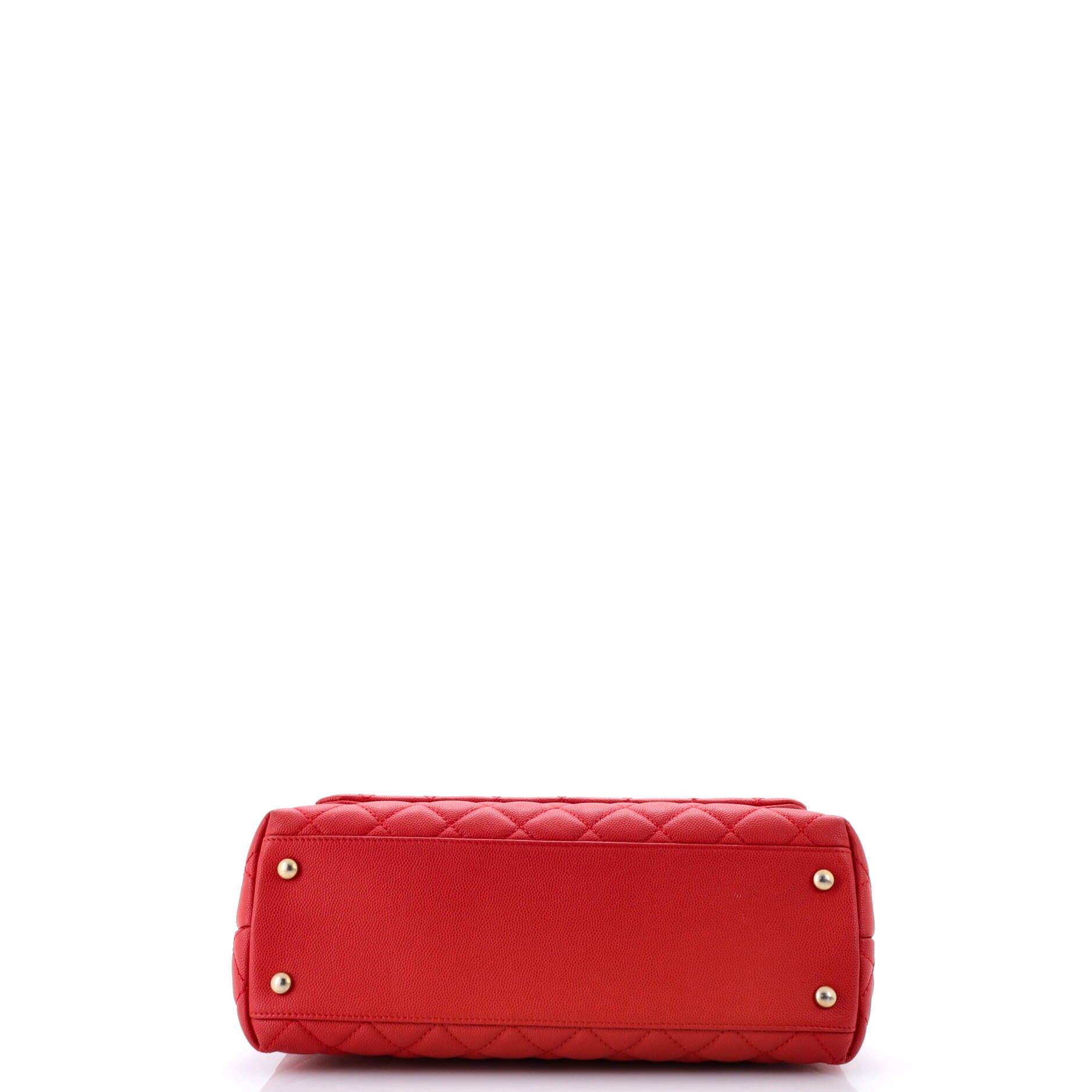 Coco Top Handle Bag Quilted Caviar Small