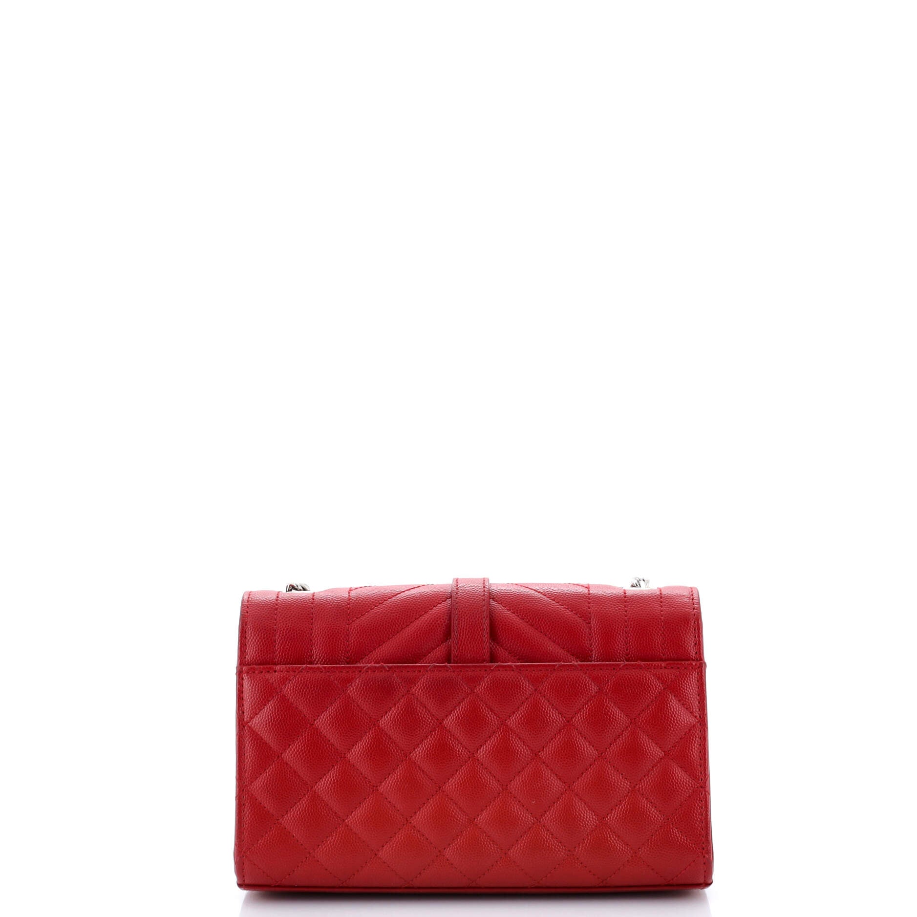 Classic Monogram Envelope Satchel Mixed Matelasse Leather Small