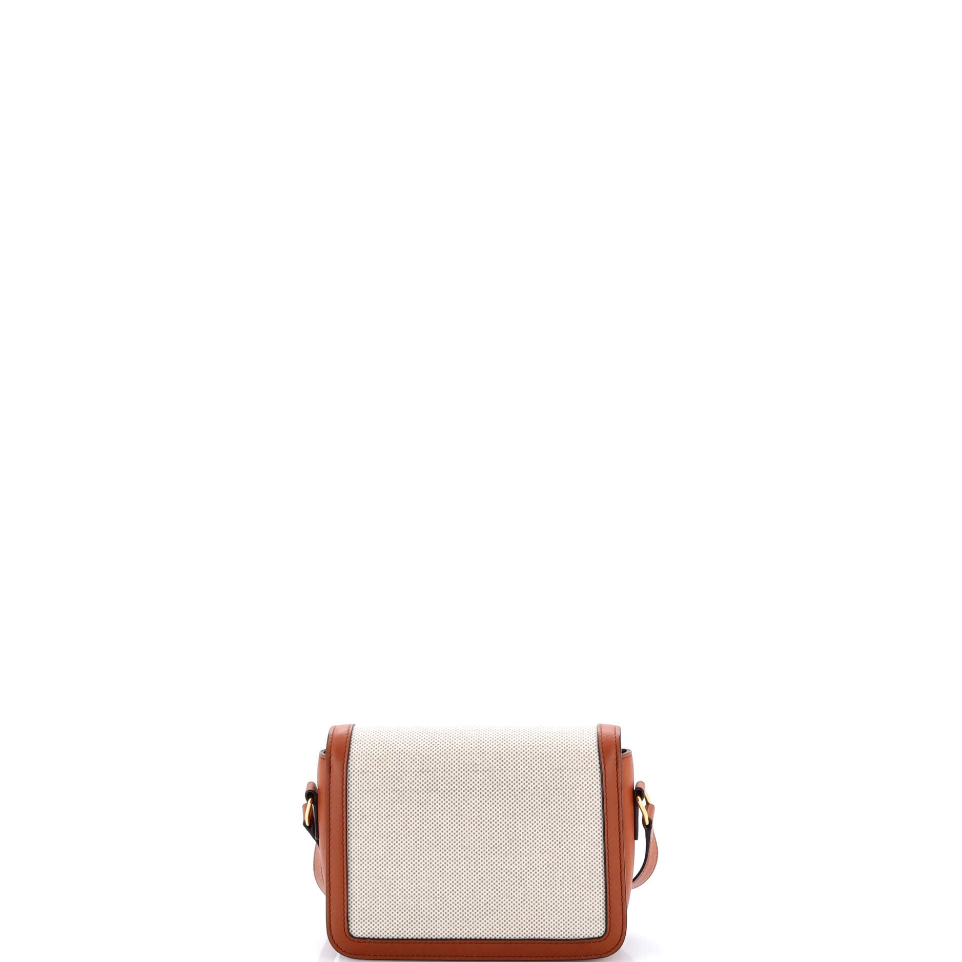 Triomphe Shoulder Bag Canvas with Leather Teen