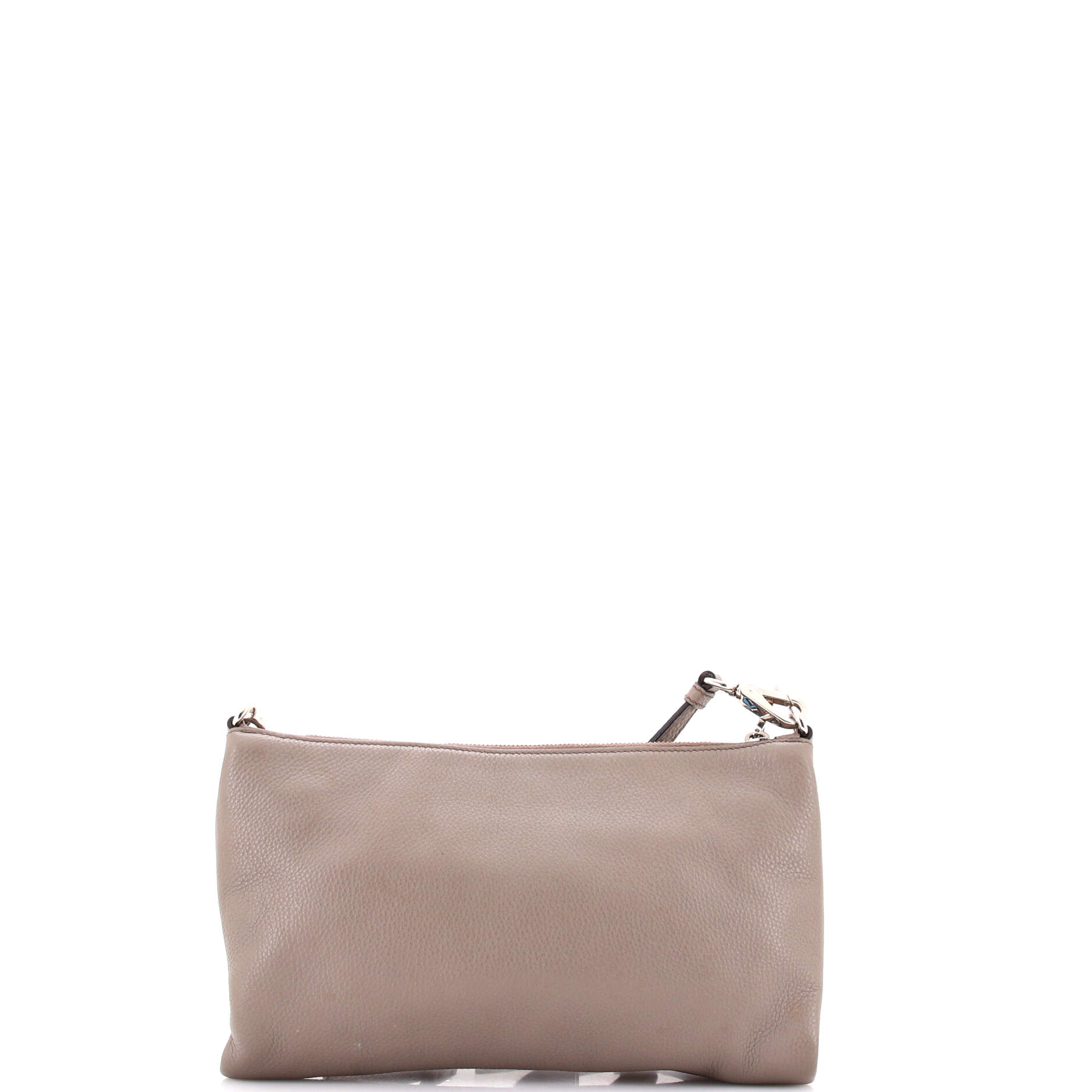 Flat Zip Crossbody Bag Vitello Daino Mini