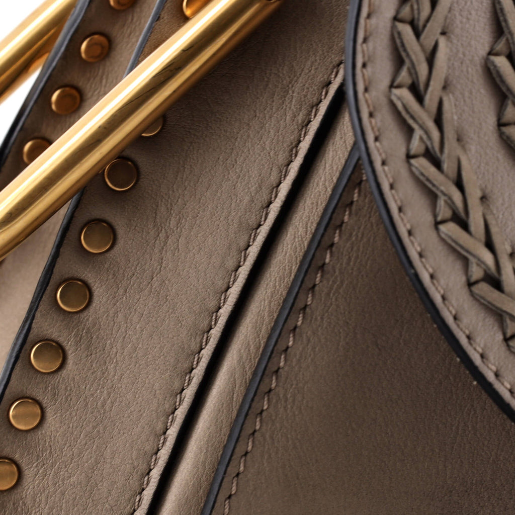 Hudson Handbag Whipstitch Leather Small