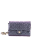 Classic Flap Wallet Crossbody Bag Quilted Caviar Mini