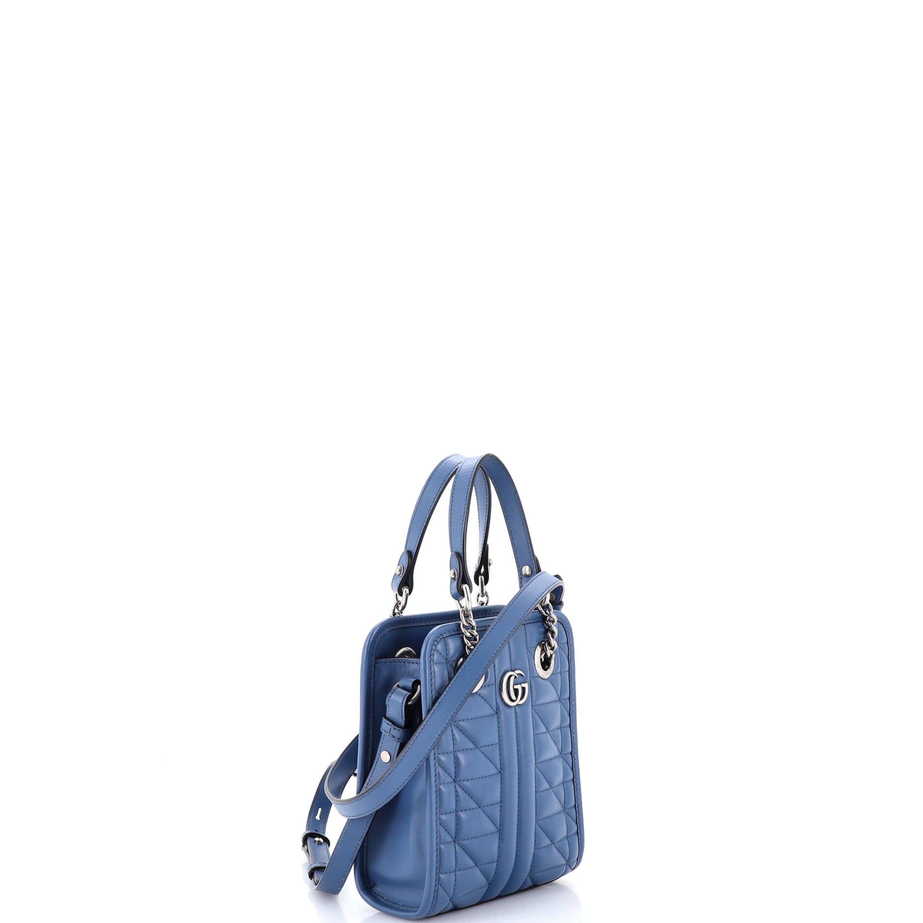 GG Marmont Handle Crossbody Bag Matelasse Leather Mini
