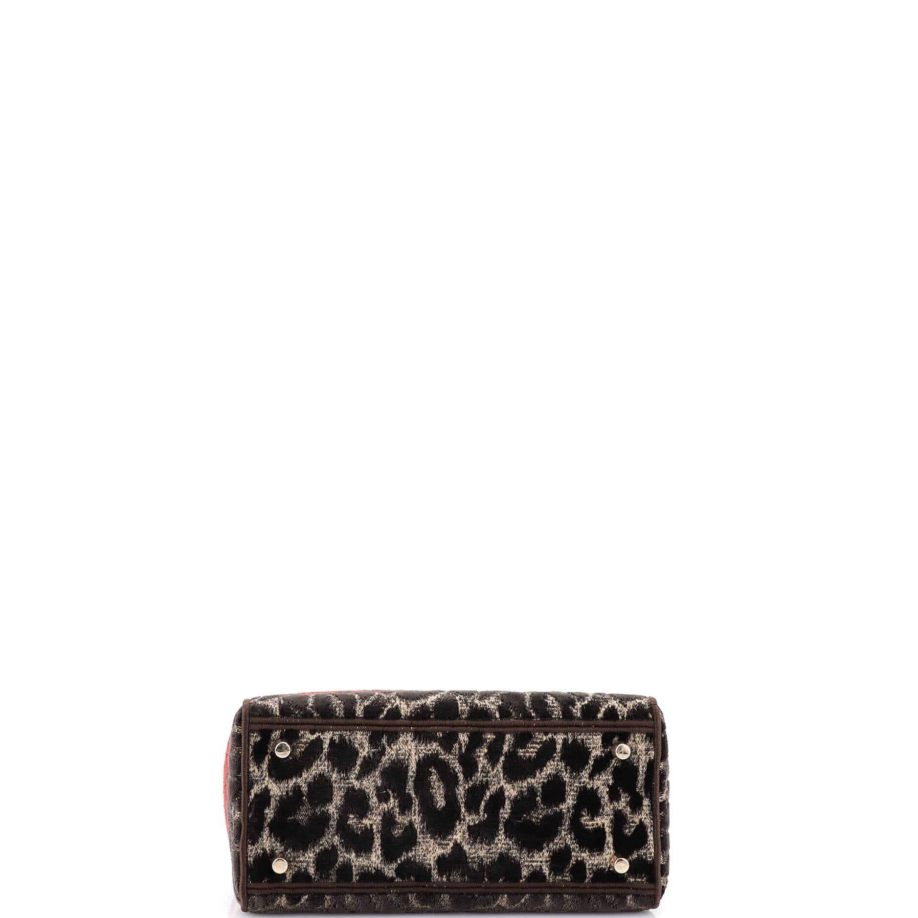 Lady D-Lite Bag Mizza Embroidered Velvet Medium