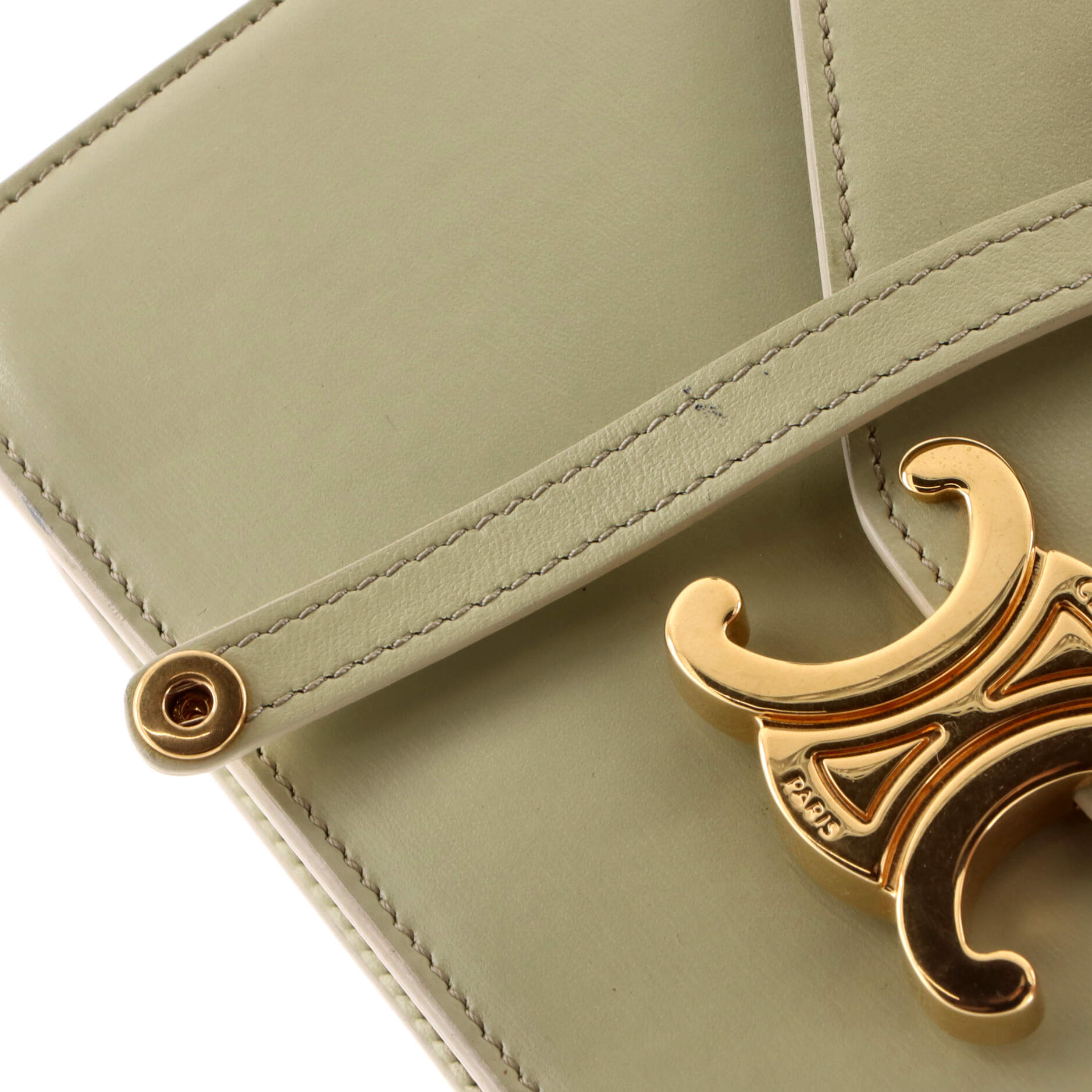 Margo Triomphe Wallet on Chain Leather