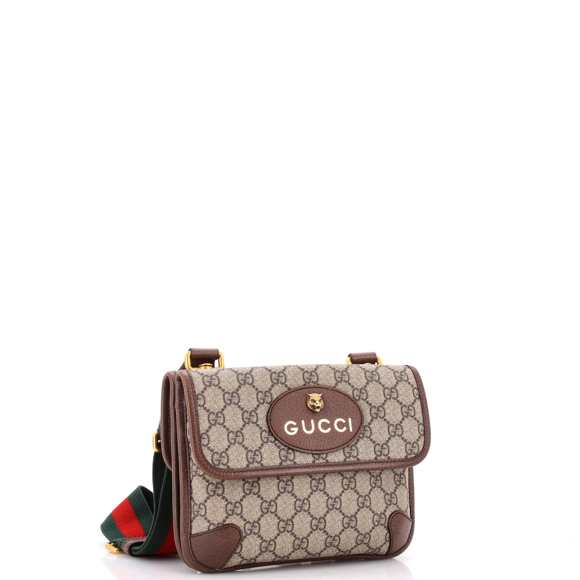 Neo Vintage Flap Messenger GG Coated Canvas Small