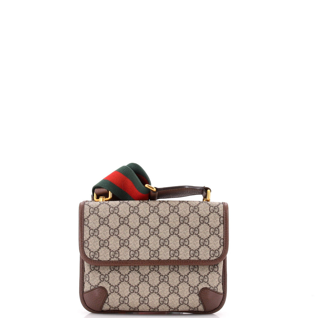 Neo Vintage Flap Messenger GG Coated Canvas Small