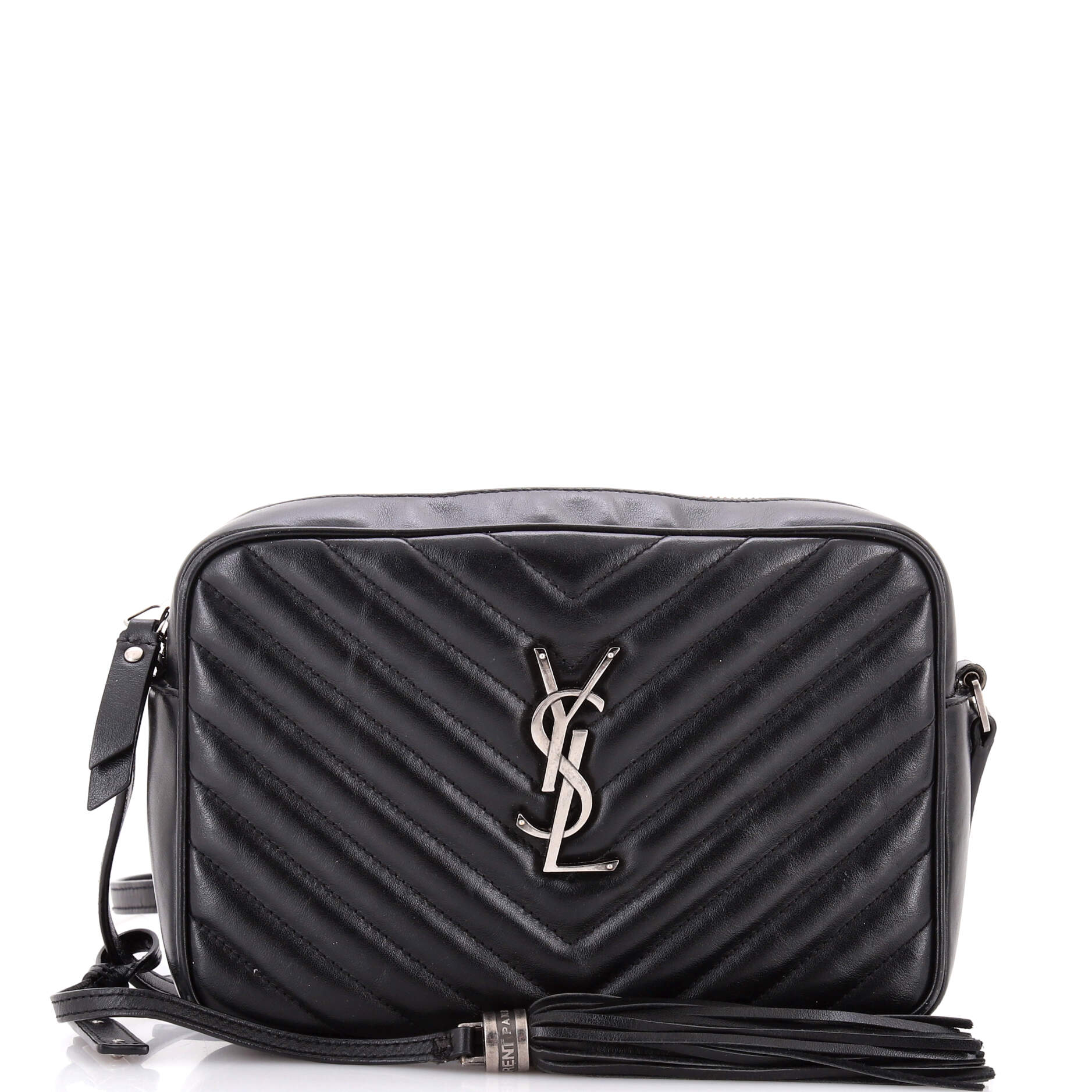 Lou Camera Bag Matelasse Chevron Leather Small