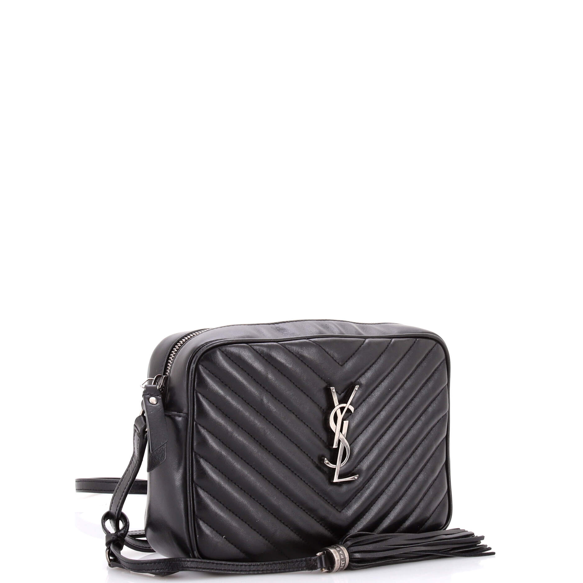 Lou Camera Bag Matelasse Chevron Leather Small