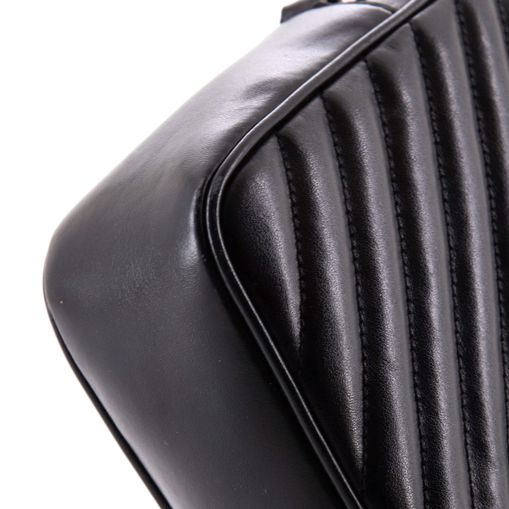 Lou Camera Bag Matelasse Chevron Leather Small