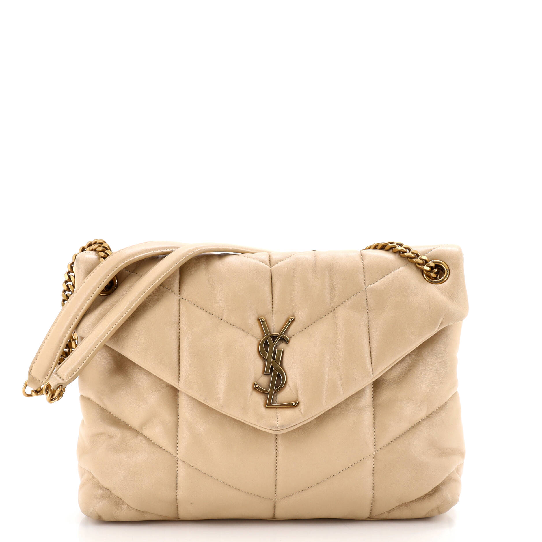 Loulou Puffer Shoulder Bag Quilted Leather Medium