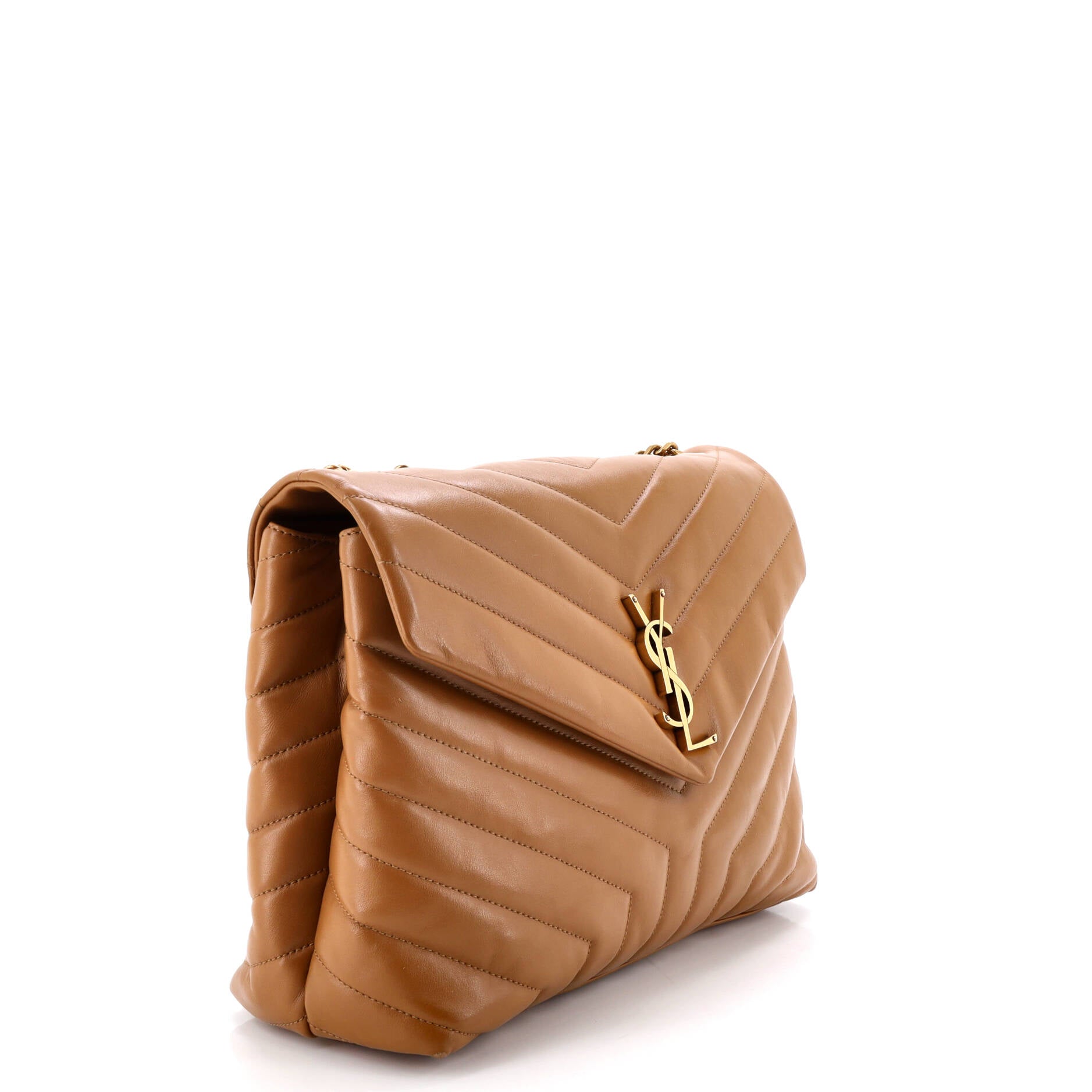 Loulou Shoulder Bag Matelasse Chevron Leather Medium