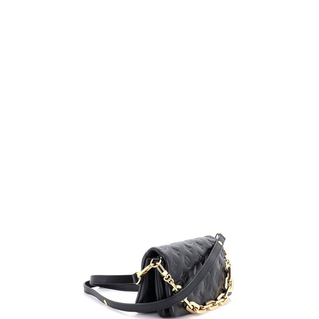 Convertible Coussin Pochette Monogram Embossed Lambskin