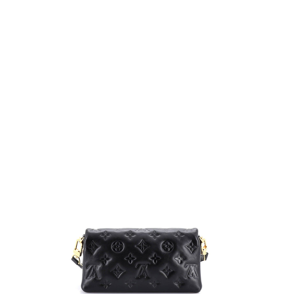 Convertible Coussin Pochette Monogram Embossed Lambskin