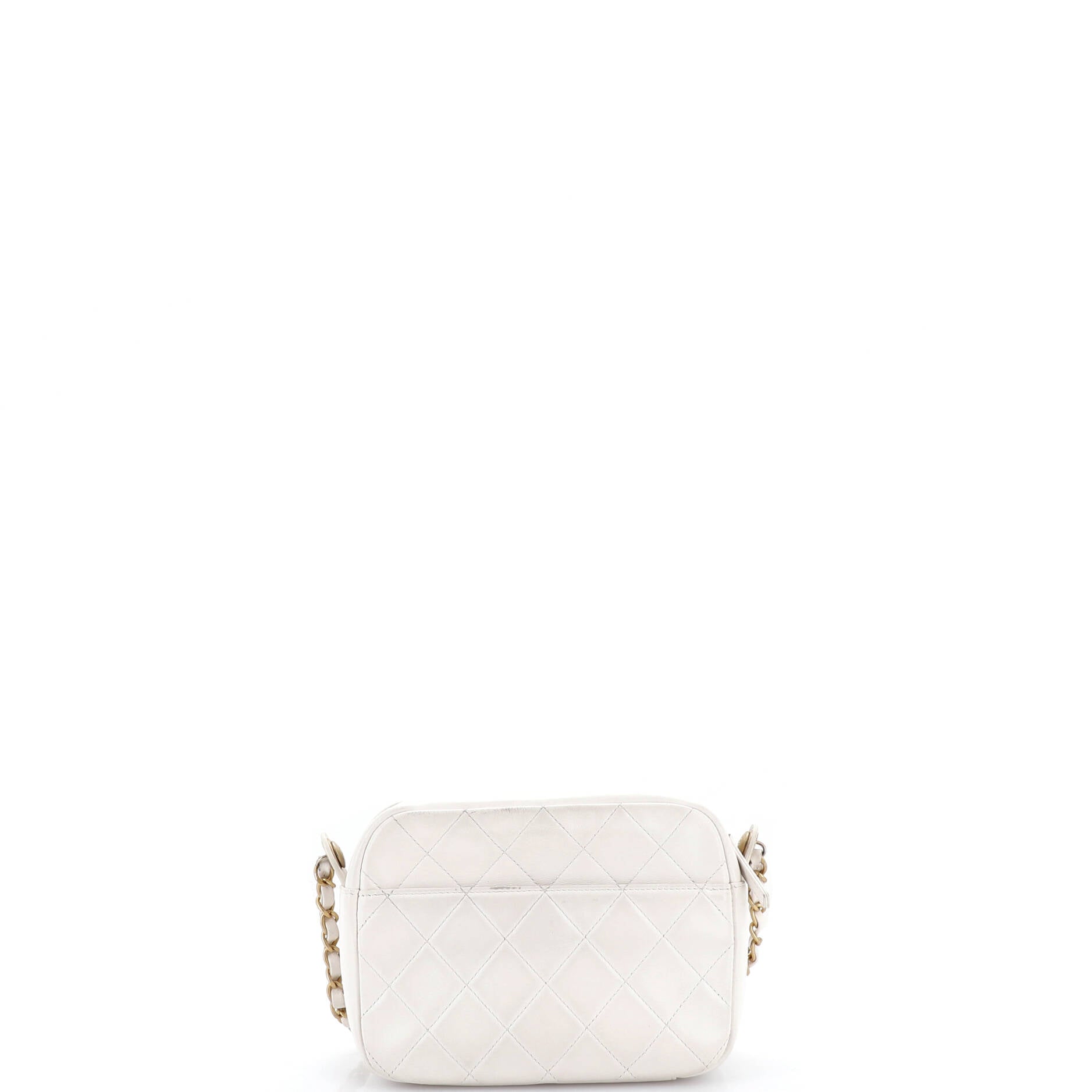 Logo Enchained Camera Case Quilted Calfskin