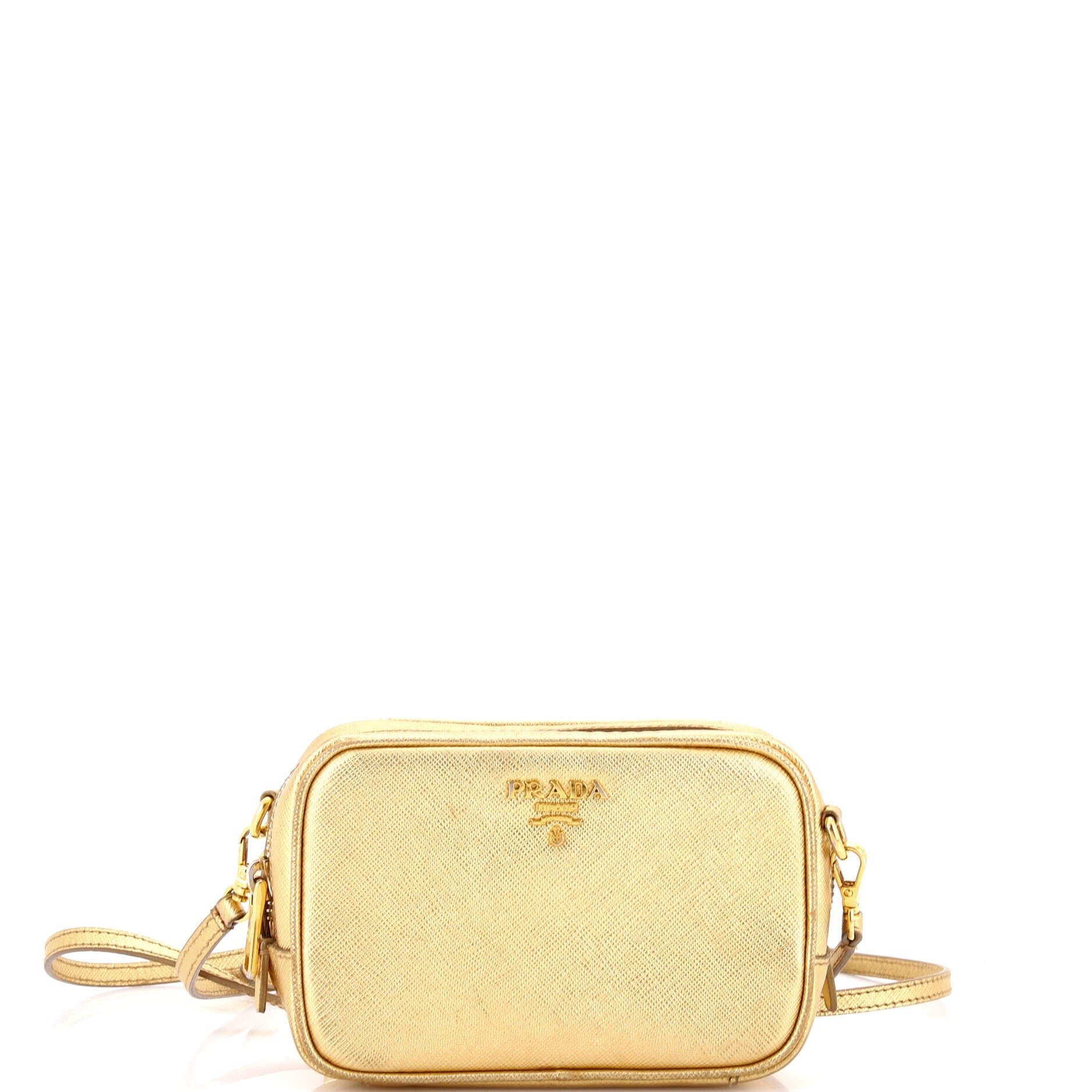 Zip Crossbody Bag Saffiano Leather Mini