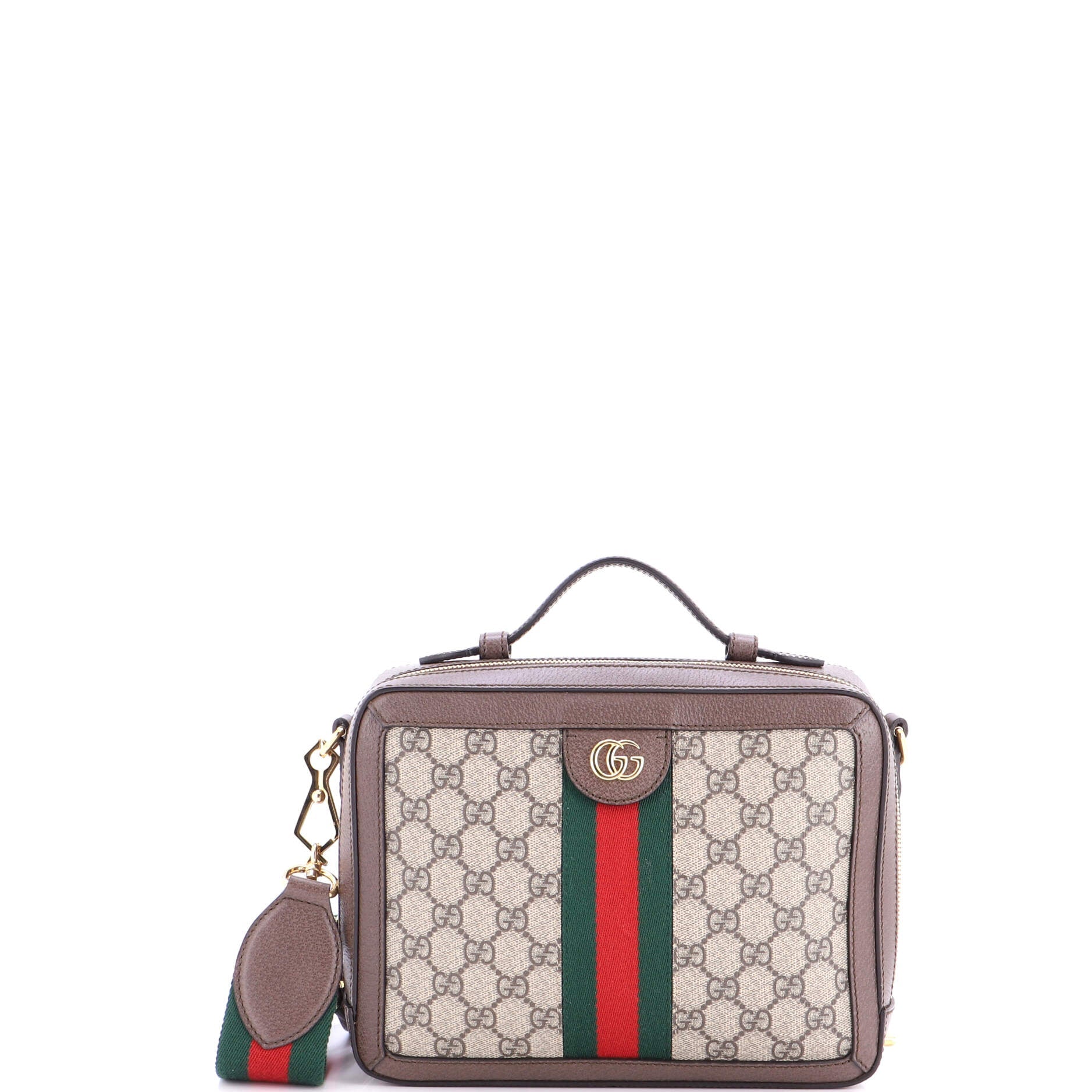Ophidia Zip Around Camera Bag GG Coated Canvas Small