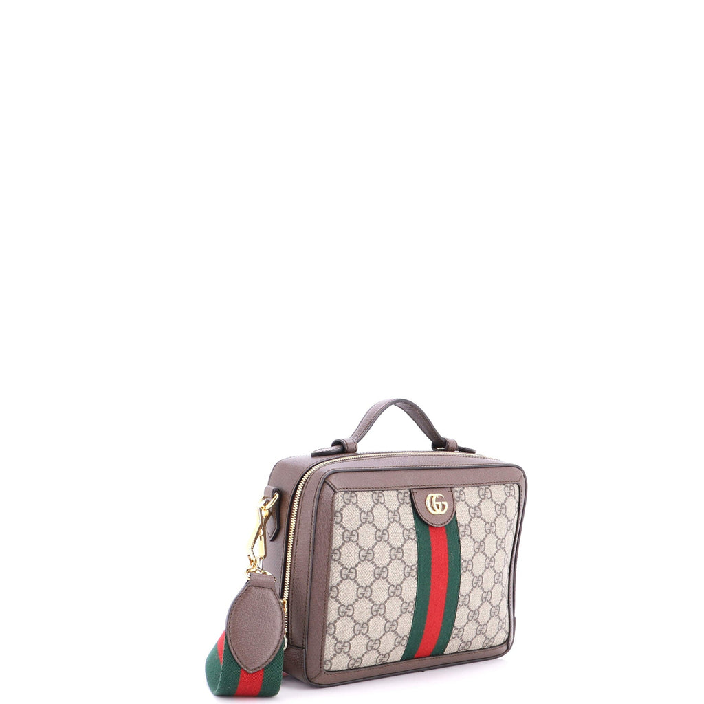 Ophidia Zip Around Camera Bag GG Coated Canvas Small